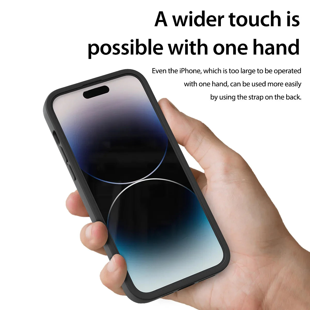 Araree Boat Series Cover With Grip For iPhone 14 Pro - Black - Tashqila Araree Boat Series Cover With Grip For iPhone 14 Pro - Black - Tashqila